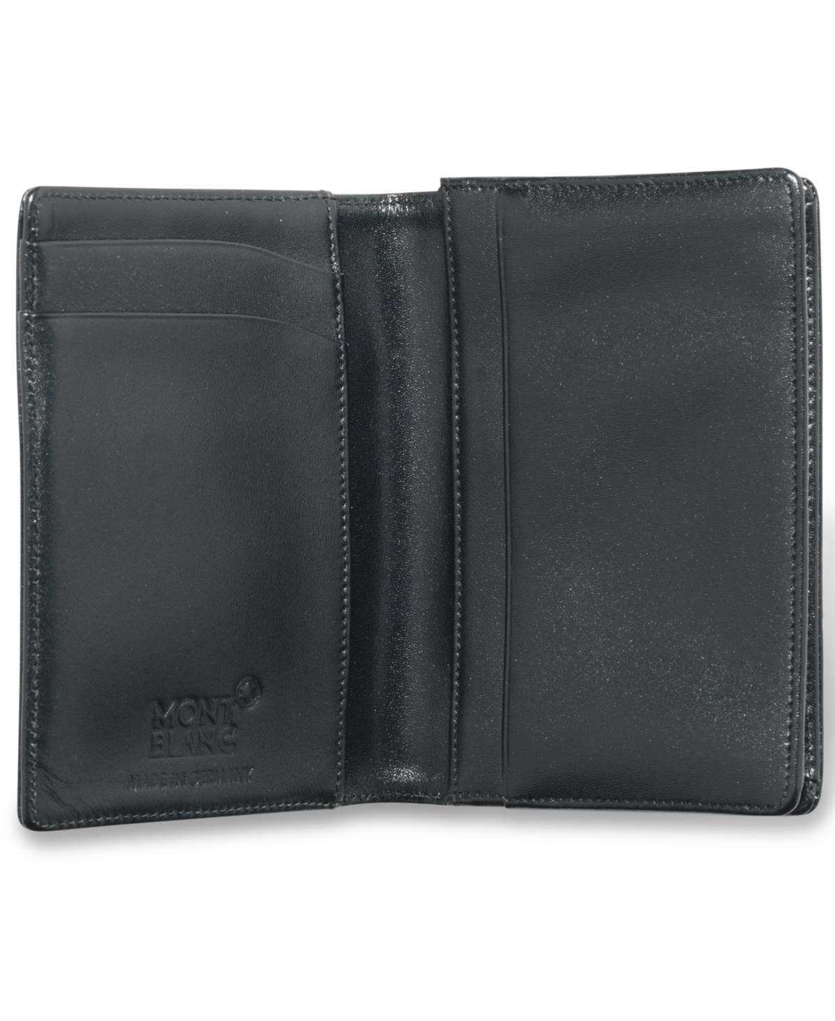 Shop Montblanc Black Leather Meisterstuck Business Card Holder 7167 In No Color