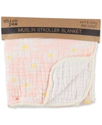 Chickpea - Baby Girls Printed Cotton Muslin Stroller Blanket