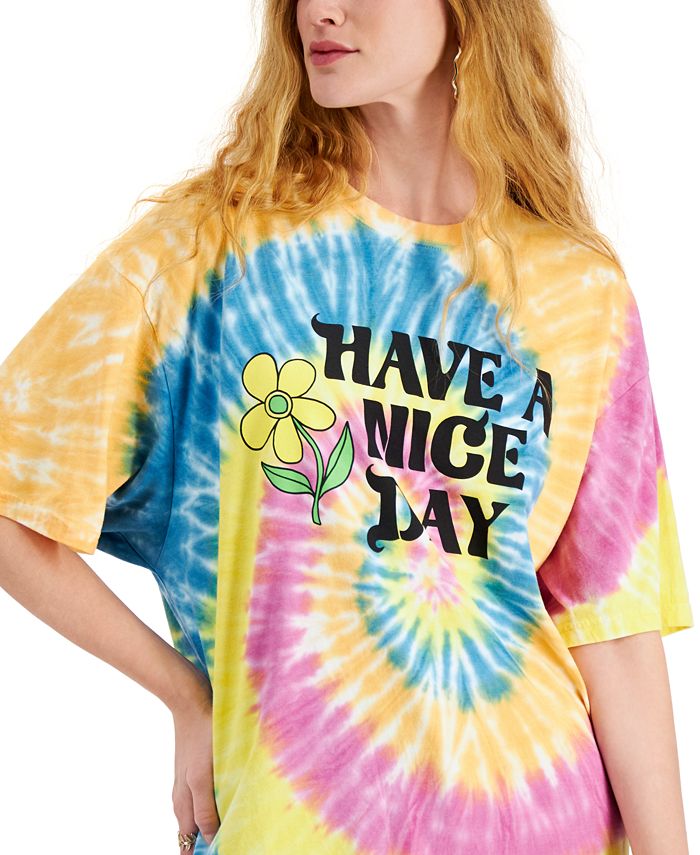 Mad Engine Juniors' Have A Nice Day Graphic-Print T-Shirt - Macy's