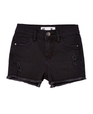 Little Girls Cleo Raw Edge Denim Shorts