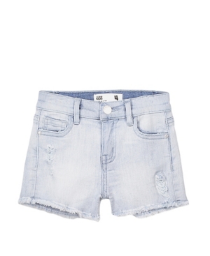 Toddler Girls Cleo Raw Edge Denim Shorts