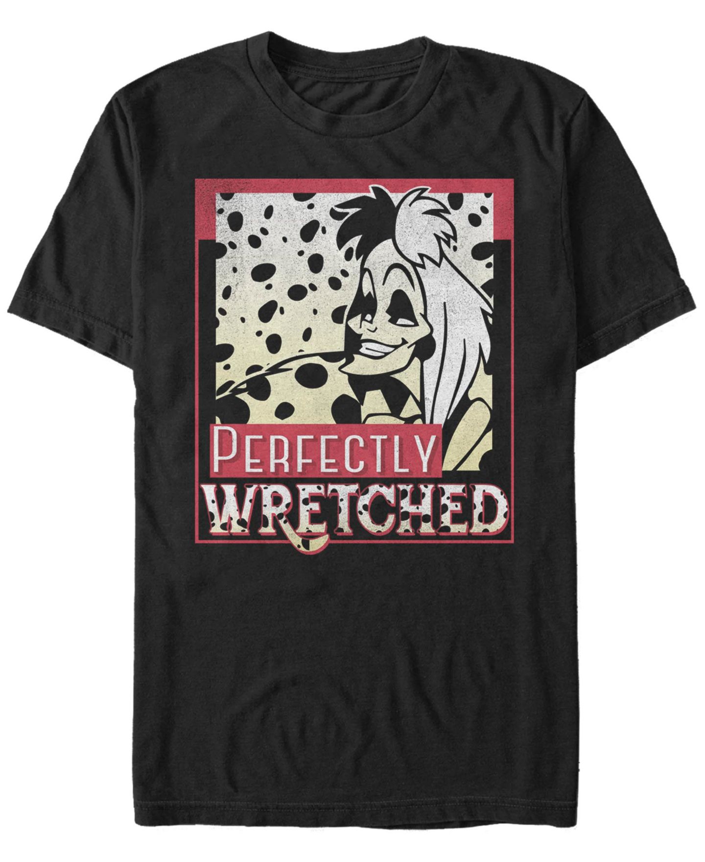Мужская футболка Fifth Sun 101 Dalmations Wretched Cruella Short Sleeve, цвет: Чёрный — фото 1