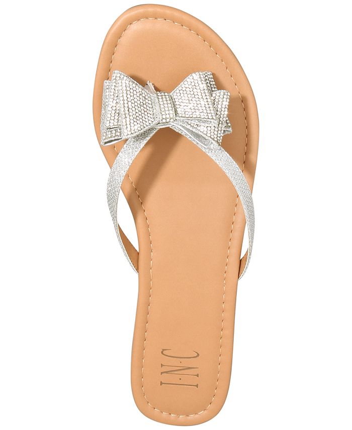 INC International Concepts Women's Mabae Bow Flat Sandals, Created for