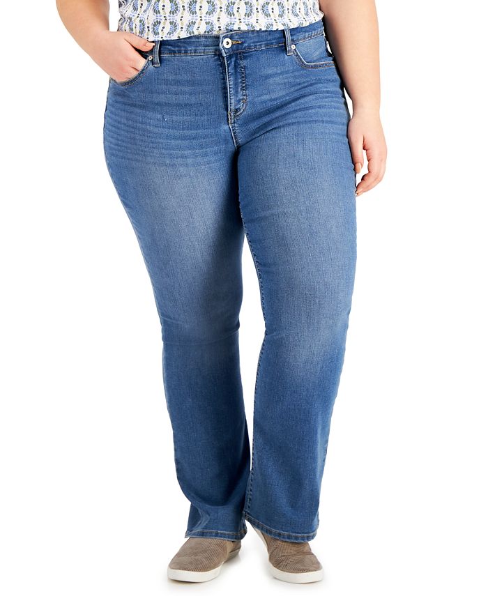 Style & Co Petite Curvy-Fit Bootcut Jeans, Created for Macy's & Reviews ...