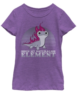 Big Girls Frozen 2 Element Flames Short Sleeve T-shirt