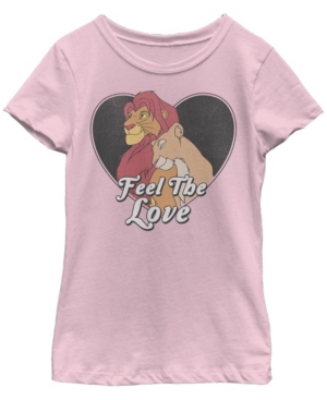 Big Girls Lion King Feel the Love Short Sleeve T-shirt
