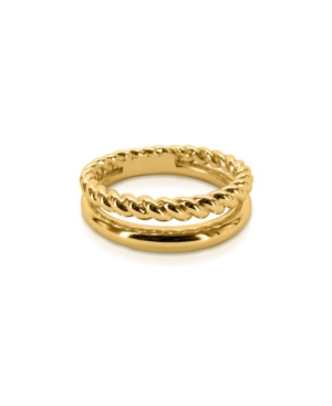 Shop Oma The Label Pheonix Ring In 18k Gold- Plated Brass In Gold-tone