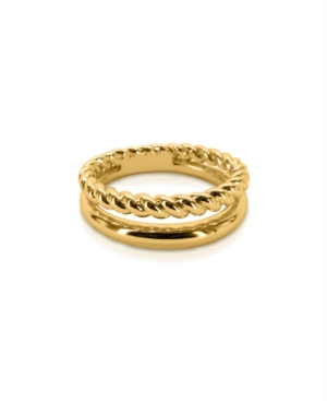 Oma The Label Pheonix Ring In 18k Gold- Plated Brass In Gold-tone