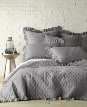 Levtex Stonewashed 3-pc. Quilt Set, Full/queen In Gray
