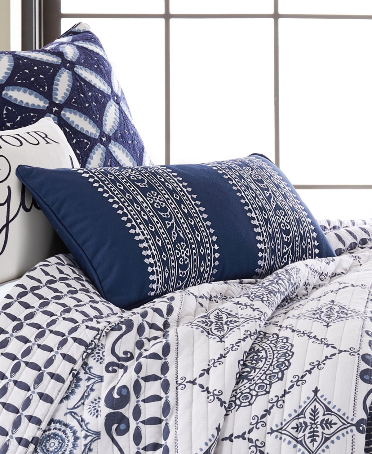 Levtex Valentina Embroidered Pillow,