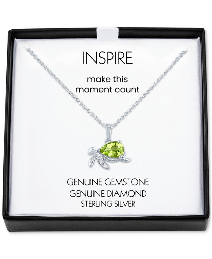 Peridot deals necklace macys