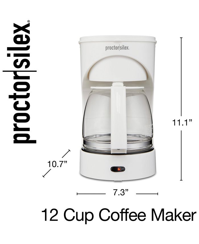 Proctor Silex 12Cup Coffee Maker, Compatible with Smart Plugs Macy's