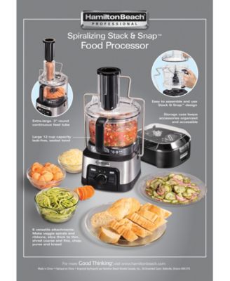 Professional Spiralizing Stack & Snap Food Processor