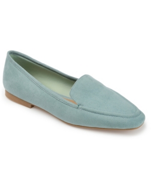Shop Journee Collection Women's Tullie Square Toe Loafers In Green