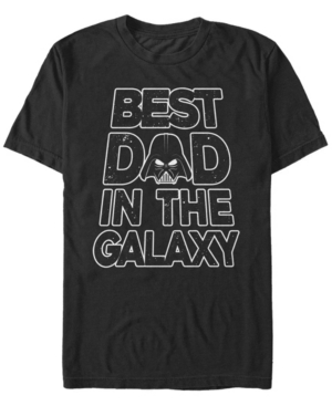 Fifth Sun Men's Galaxy Dad Text Short Sleeve Crew T-shirt In Black