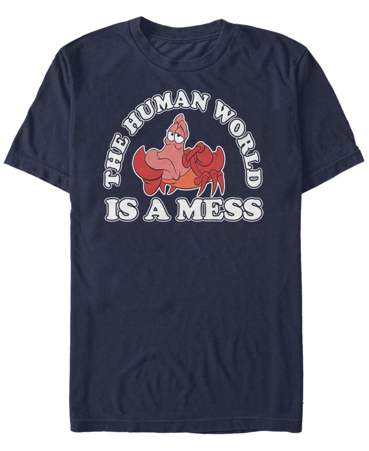 Мужская футболка Fifth Sun Worlds A Mess Short Sleeve Crew, цвет: Тёмно-синий — фото 1