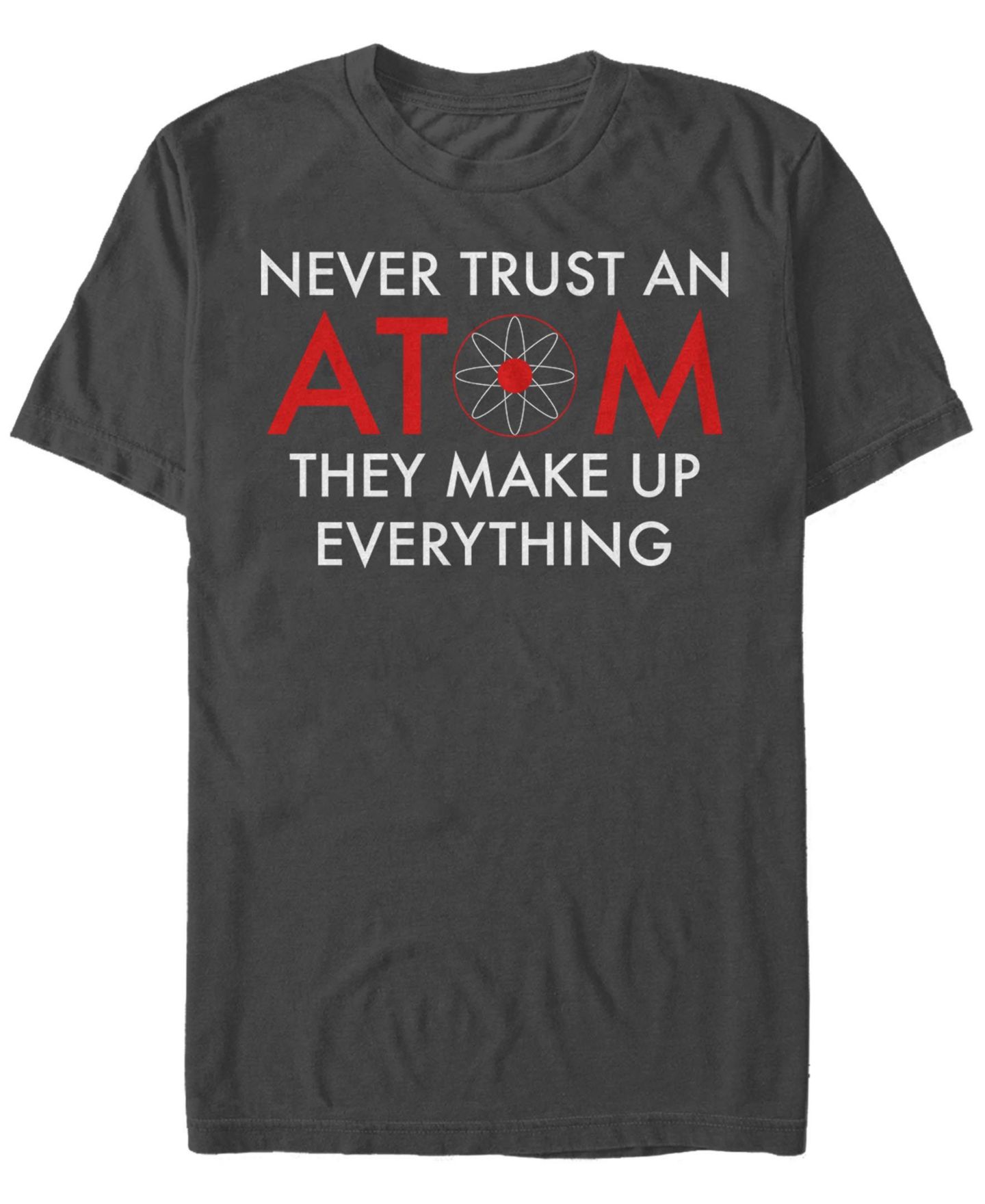 Мужская футболка Fifth Sun Trust The Atom Short Sleeve Crew, цвет: Угольный — фото 1