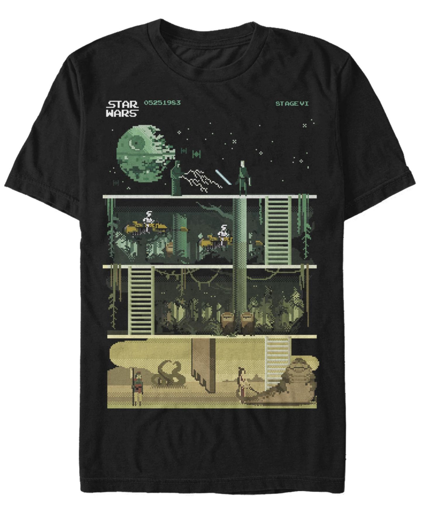 Мужская футболка Fifth Sun Return of Jedi Short Sleeve Crew, цвет: Чёрный — фото 1