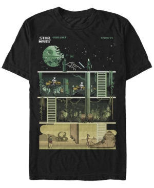 Fifth Sun Men's Return Of Jedi Short Sleeve Crew T-shirt In Black