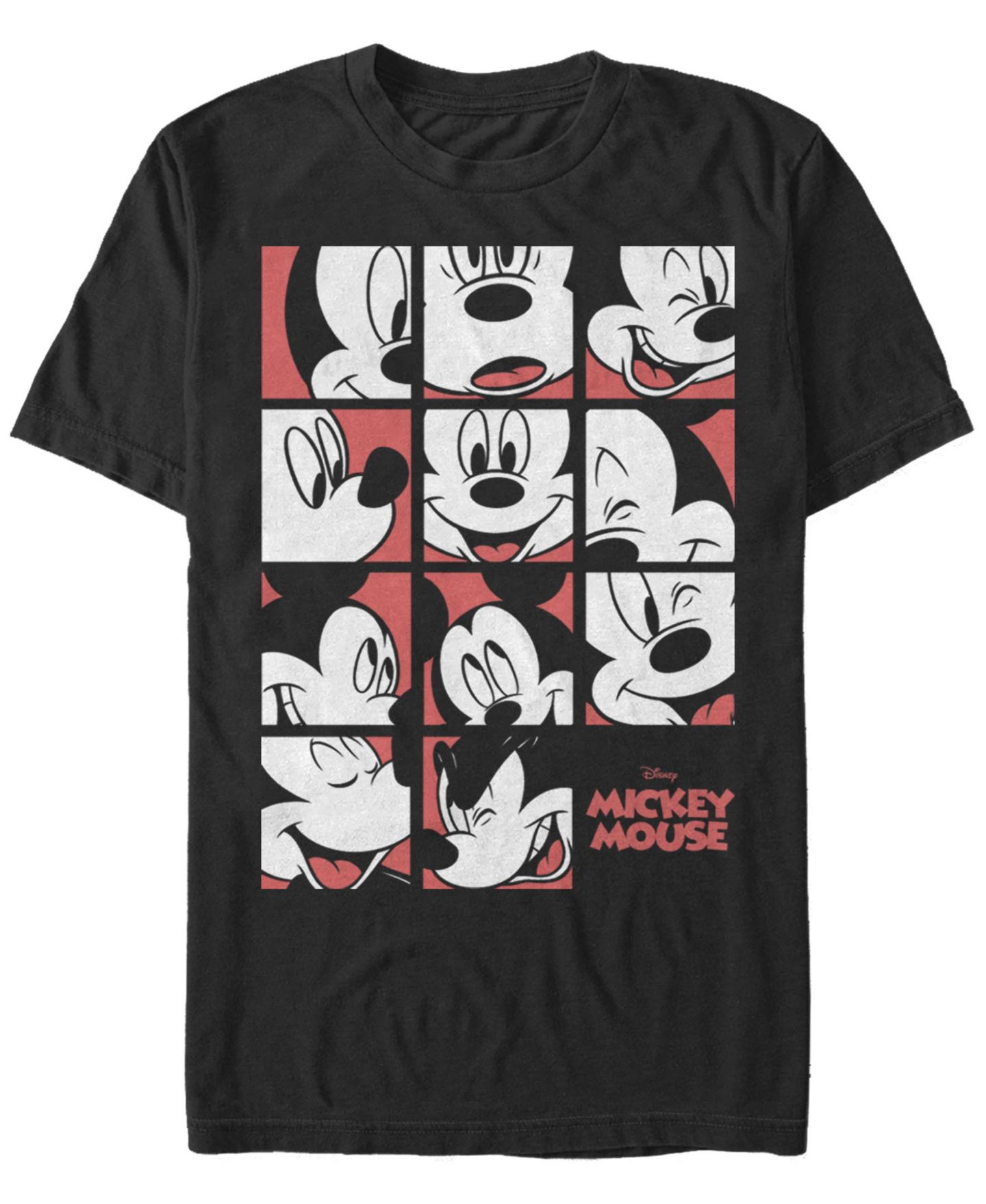 Мужская футболка Fifth Sun Mickey Mouse Grid Short Sleeve Crew, цвет: Чёрный — фото 1