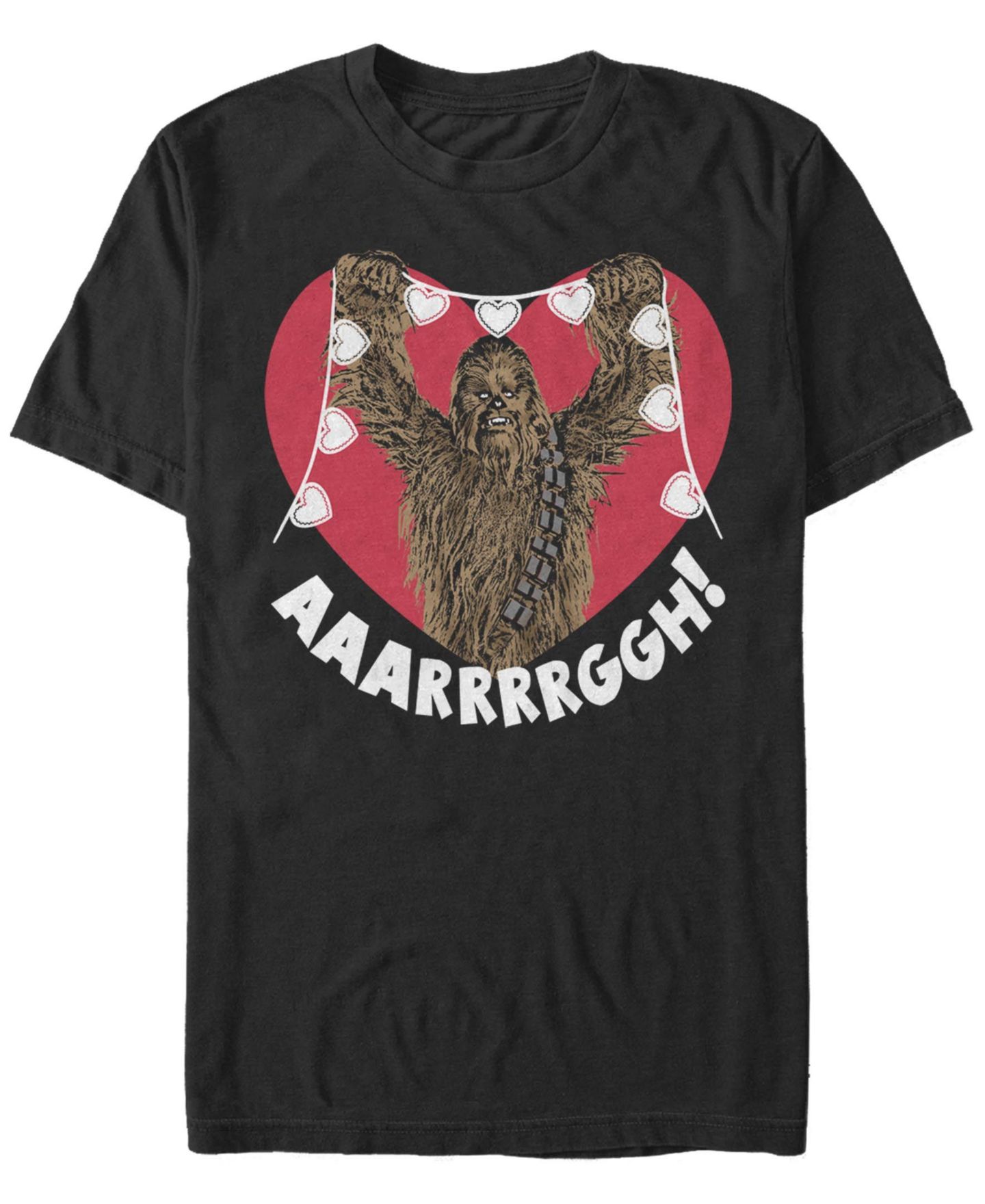 Мужская футболка Fifth Sun Chewie Hearts Short Sleeve Crew, цвет: Чёрный — фото 1