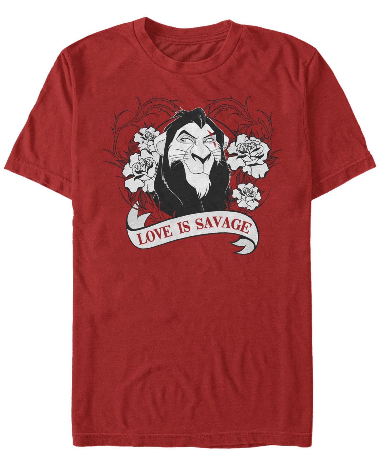 Мужская футболка Fifth Sun Love Savage Short Sleeve Crew, цвет: Красный — фото 1