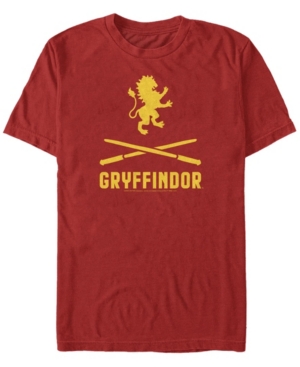 Fifth Sun Men's Gryffindor Icons Short Sleeve Crew T-shirt In Red