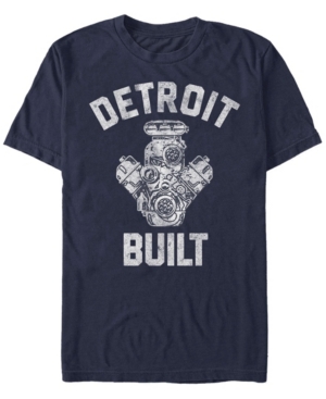 Fifth Sun Men's Detroit Motors Short Sleeve Crew T-shirt In Navy