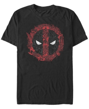 Fifth Sun Men's Deadpool Icons Short Sleeve Crew T-shirt