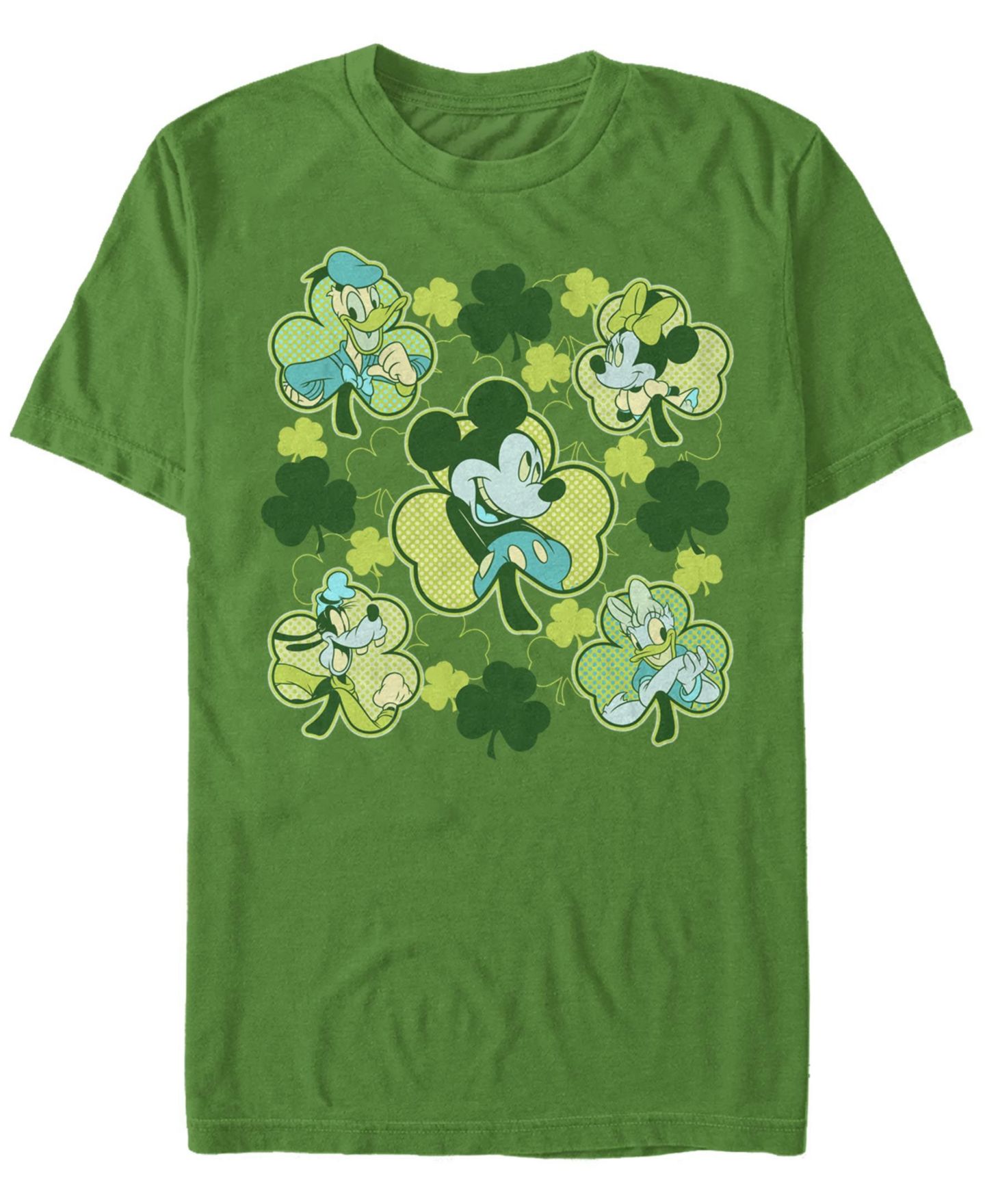 Мужская футболка Fifth Sun Mickey Clovers Short Sleeve Crew, цвет: Kelly — фото 1
