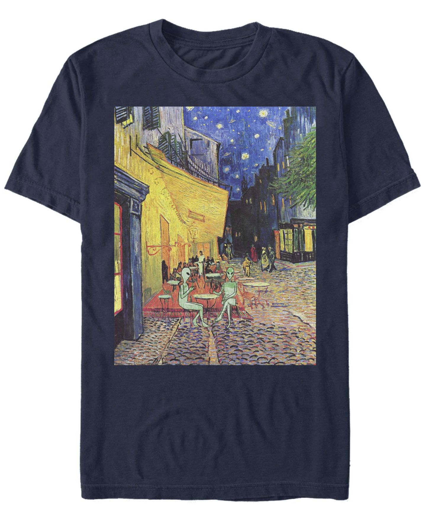 Мужская футболка Fifth Sun Alien Paris Short Sleeve Crew, цвет: Тёмно-синий — фото 1
