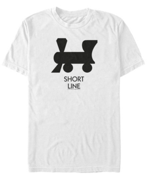 Fifth Sun Men's Short Line Short Sleeve Crew T-shirt In White