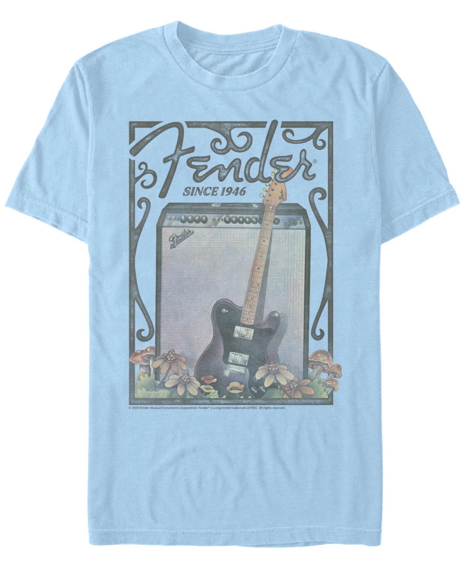 Men's Retro Poster Short Sleeve Crew T-shirt