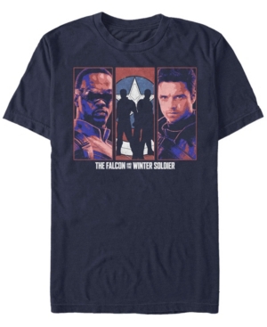 Fifth Sun Men's Falcon Winter Soldier Group Short Sleeve Crew T-shirt