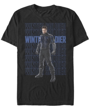 Fifth Sun Men's Winter Soldier Repeating Short Sleeve Crew T-shirt