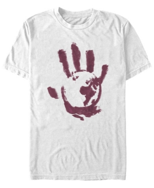 Fifth Sun Men's Bloody Hand Short Sleeve Crew T-shirt In White