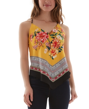 Bcx Juniors' Printed Scarf Top
