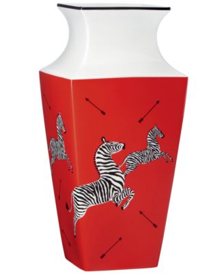 Scalamandre - by Lenox Zebra Red Bud Vase Large