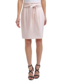 Petite High-Rise Tie-Waist Skirt