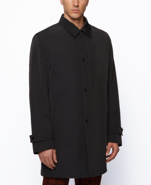 Boss Men's Recycled-Fabric Overcoat