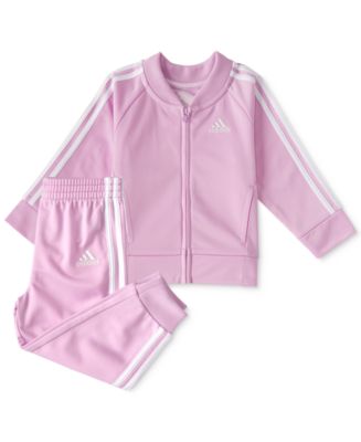 adidas Baby Girls Classic Track Set, 2 Piece - Macy's