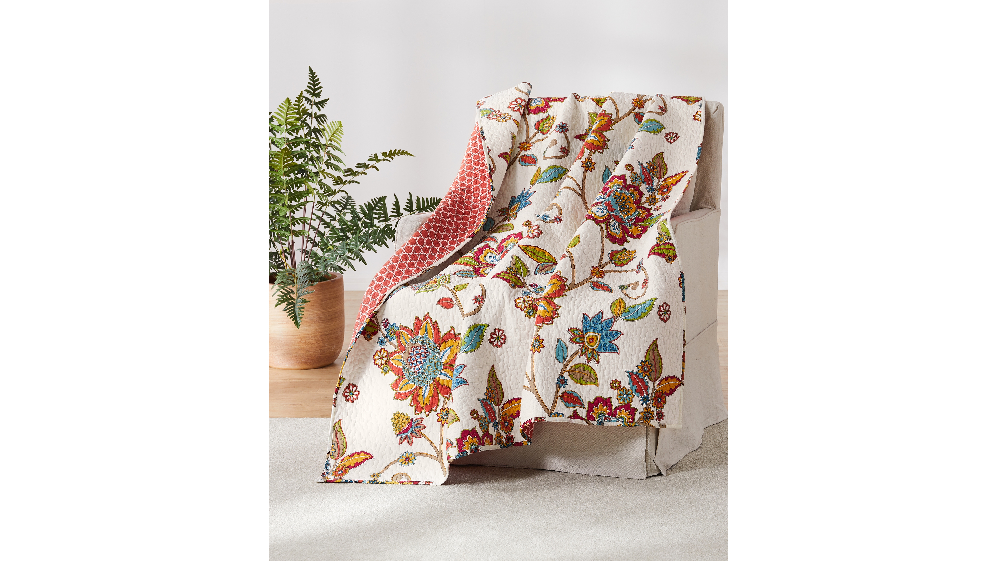 Levtex Clementine Spring Quilted Throw, 50" x 60"