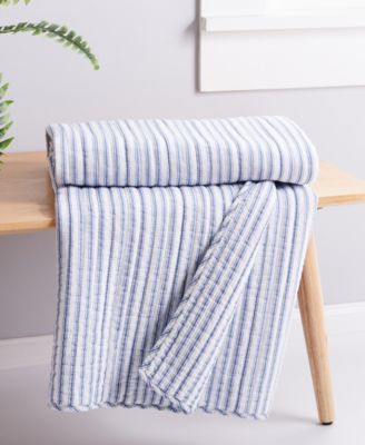 Tobago Stripe Reversible Quilted Throw, 50" x 60"