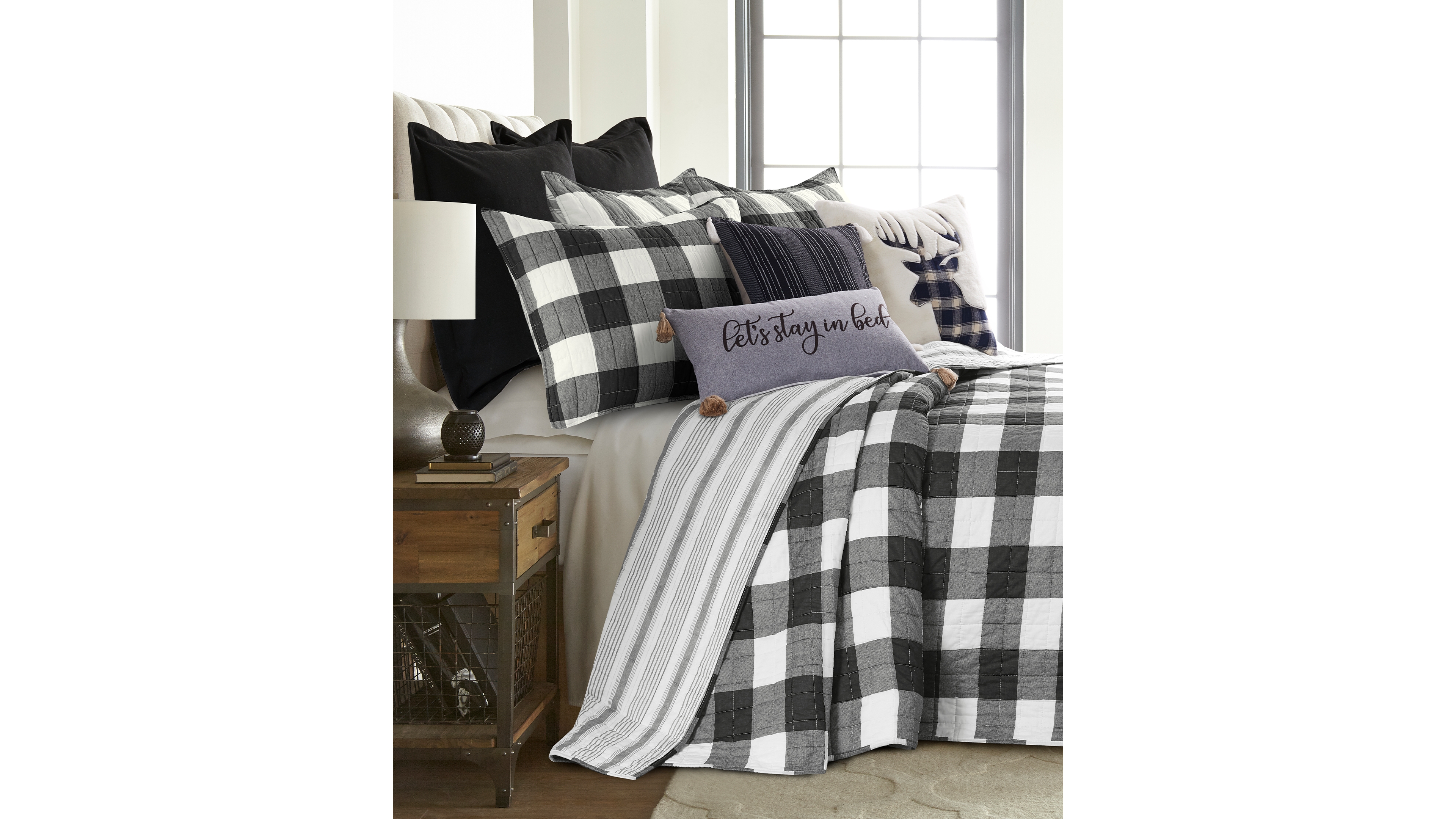 Levtex Camden Buffalo Check 3-Pc. Bedspread Set, King