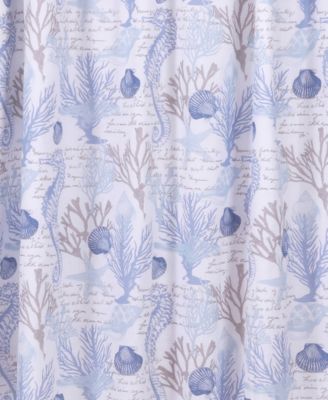 Galapagos Blue Coral Reef Drape Panel, 55" x 84"