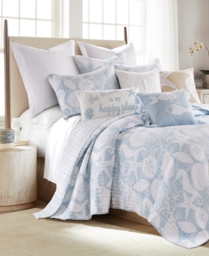 Levtex Stillwater Coastal Shore 3-pc. Quilt Set, King In Blue