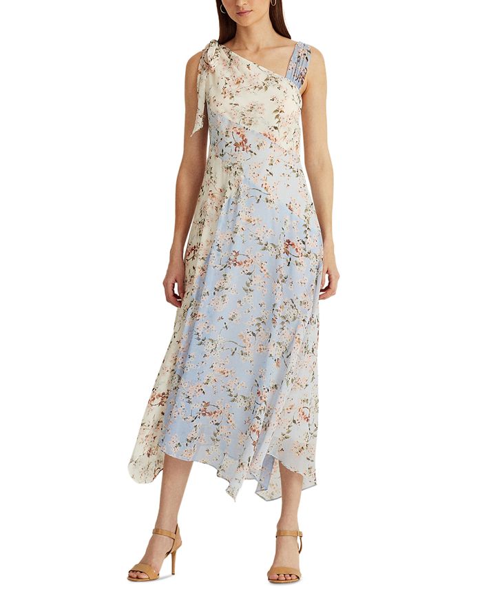 Lauren Ralph Lauren Floral Crinkled Dress Macy's