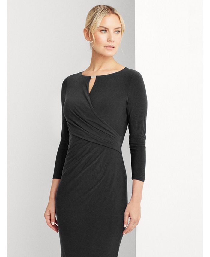 Lauren Ralph Lauren Wrap-Style Jersey Dress & Reviews - Dresses - Women ...