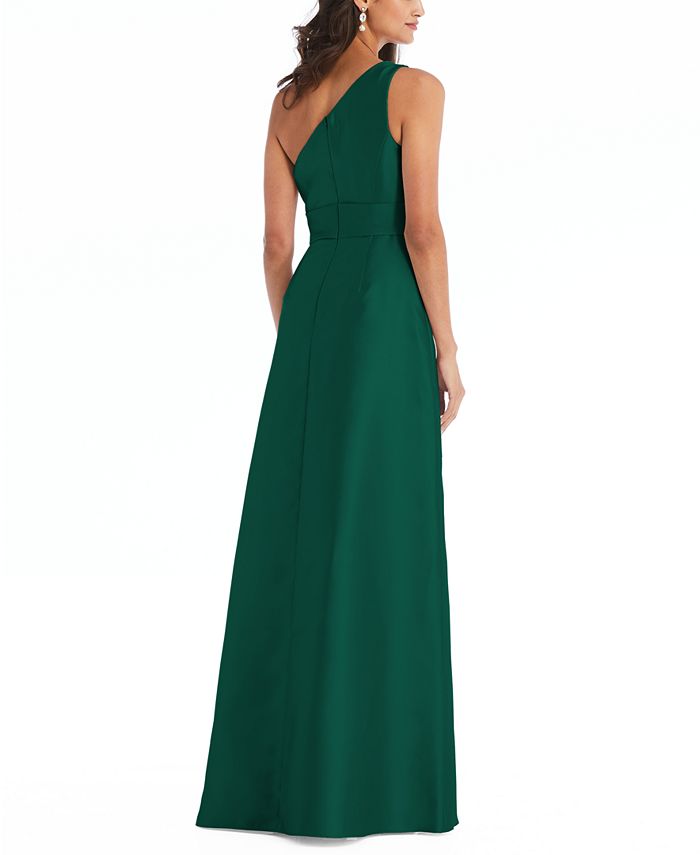 Alfred Sung One-Shoulder Gown & Reviews - Dresses - Women - Macy's