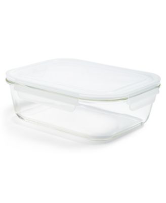 Martha Stewart Collection - 9.6-Cup Rectangular Glass Food Storage Container